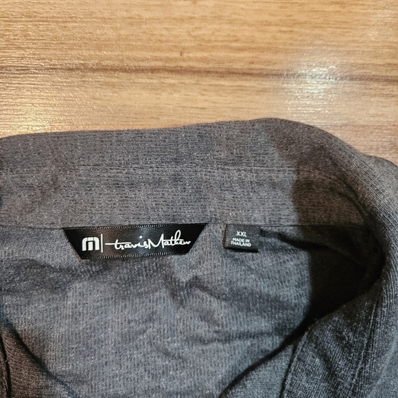 Travis Mathew Button-Down Shirt Gray Mens XXL Long Sleeve - Picture 3 of 11